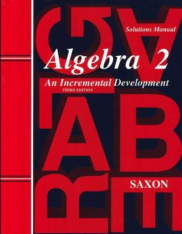 Saxon Algebra 2 Solution Manual Third Edition